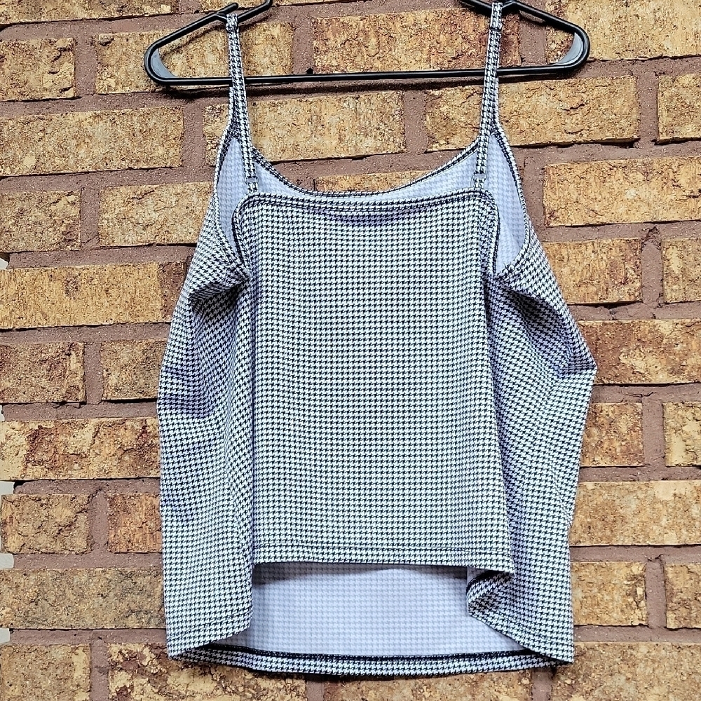 Lane Bryant Women's White & Black Checkered Tank Top Size 14/16W - Picture 7 of 7